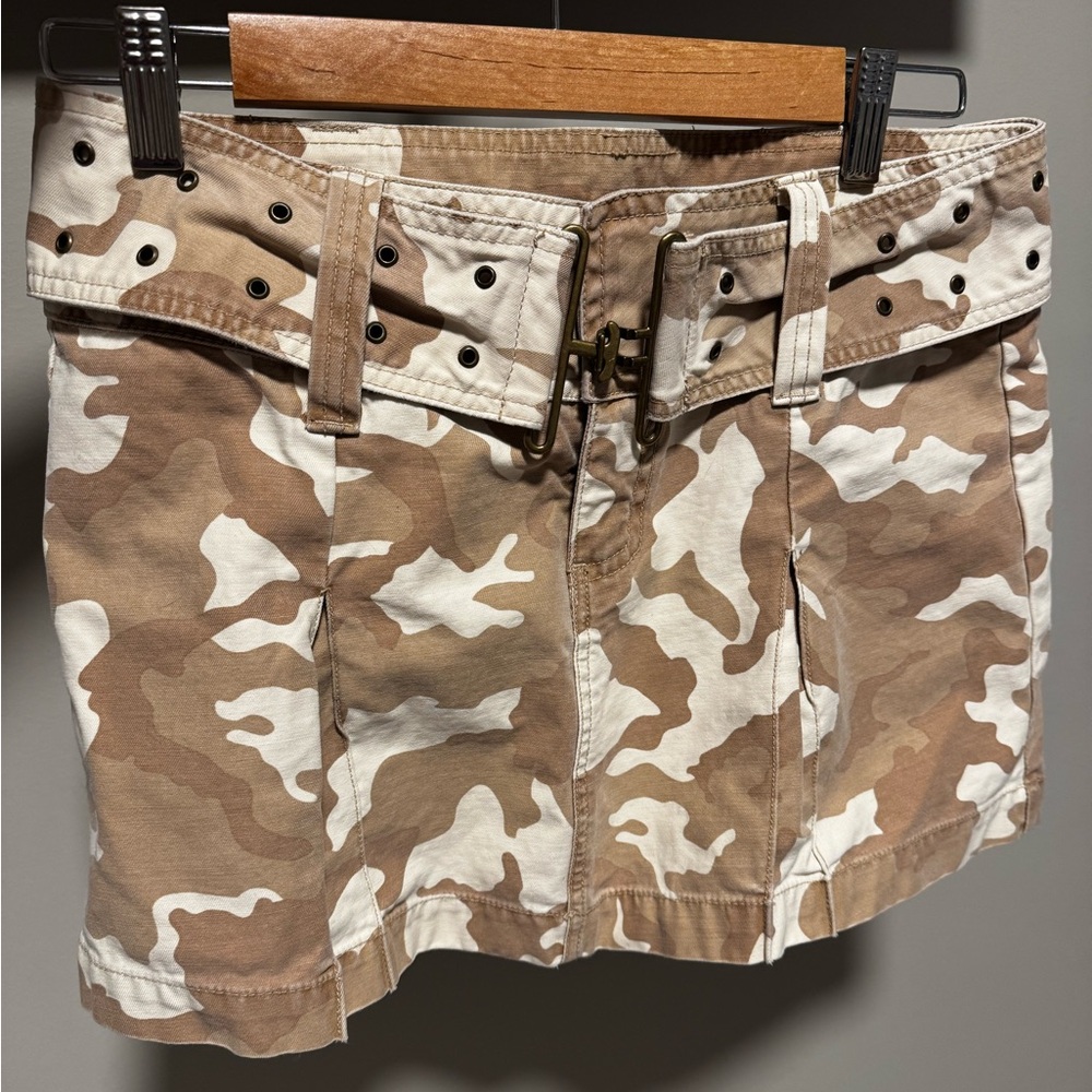 Y2K Arizona Jean Camo Mini Skirt